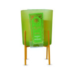 Scented Candles In Frosted Colored Glass Votive W/ Metal Stand 120gm - Paraffin Wax