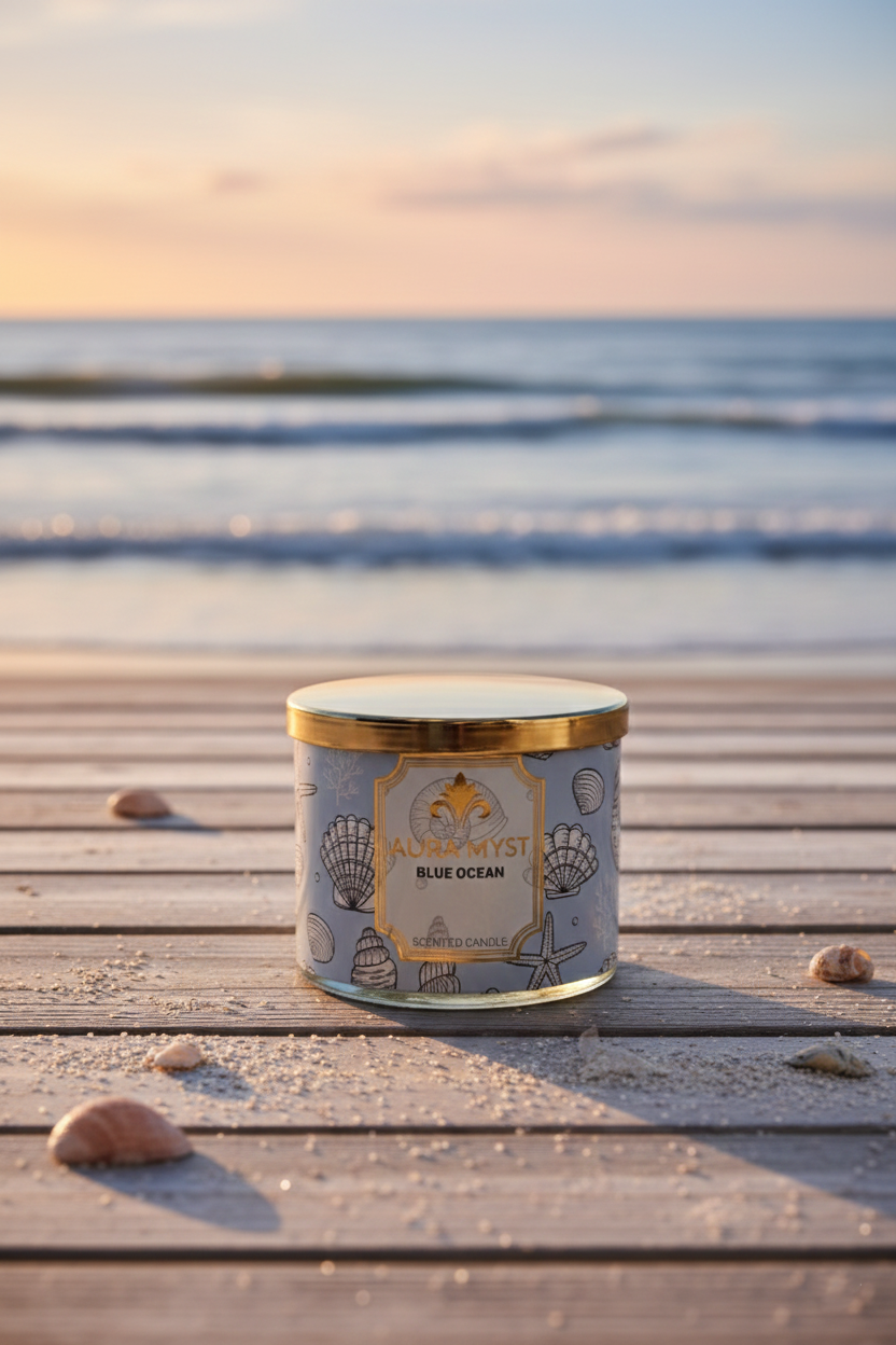 3 Wick Glass Jar Candle - 14oz - Image 3